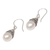 Pearl dangle earrings, 'Mystic Bells' - Sterling Silver and Pearl Dangle Earrings (image 2c) thumbail