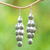 Sterling silver waterfall earrings, 'Shower of Petals' - Handcrafted Sterling Silver Chandelier Earrings (image 2) thumbail
