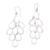 Sterling silver waterfall earrings, 'Shower of Petals' - Handcrafted Sterling Silver Chandelier Earrings thumbail