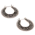 Sterling silver hoop earrings, 'Kuta Moon' - Artisan Crafted Sterling Silver Hoop Earrings (image 2d) thumbail