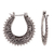 Sterling silver hoop earrings, 'Kuta Moon' - Artisan Crafted Sterling Silver Hoop Earrings