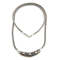 Sterling silver pendant necklace, 'Majapahit Princess'
