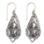Sterling silver flower earrings, 'Fern Flowers' - Handcrafted Floral Sterling Silver Dangle Earrings (image 2a) thumbail