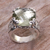 Prasiolite cocktail ring, 'Glistening Borobudur' - Sterling Silver and Prasiolite Cocktail Ring (image 2b) thumbail