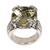 Prasiolite cocktail ring, 'Glistening Borobudur' - Sterling Silver and Prasiolite Cocktail Ring (image 2d) thumbail