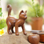 Wood sculpture, 'Guardian Cat' - Wood Sculpture from Indonesia (image 2j) thumbail
