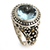 Gold accent topaz cocktail ring, 'Blue Bali' - Sterling Silver and Blue Topaz Ring thumbail