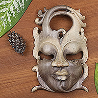 Wood mask, 'Twin Mystique'