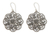 Sterling silver flower earrings, 'Gardenia Halo' - Floral Sterling Silver Dangle Earrings thumbail