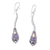 Gold accent amethyst earrings, 'Dragon Queen' - Gold accent amethyst earrings (image 2a) thumbail