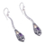 Gold accent amethyst earrings, 'Dragon Queen' - Gold accent amethyst earrings (image 2c) thumbail