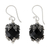 Onyx dangle earrings, 'Bali Moon' - Onyx dangle earrings (image 2a) thumbail
