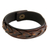 Men's distressed leather bracelet, 'Sumatra Journeys' - Men's Handcrafted Leather Braided Bracelet (image 2a) thumbail