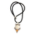 Peridot and citrine pendant necklace, 'Sleepy Moon' - Sterling Silver and Citrine Pendant Necklace thumbail