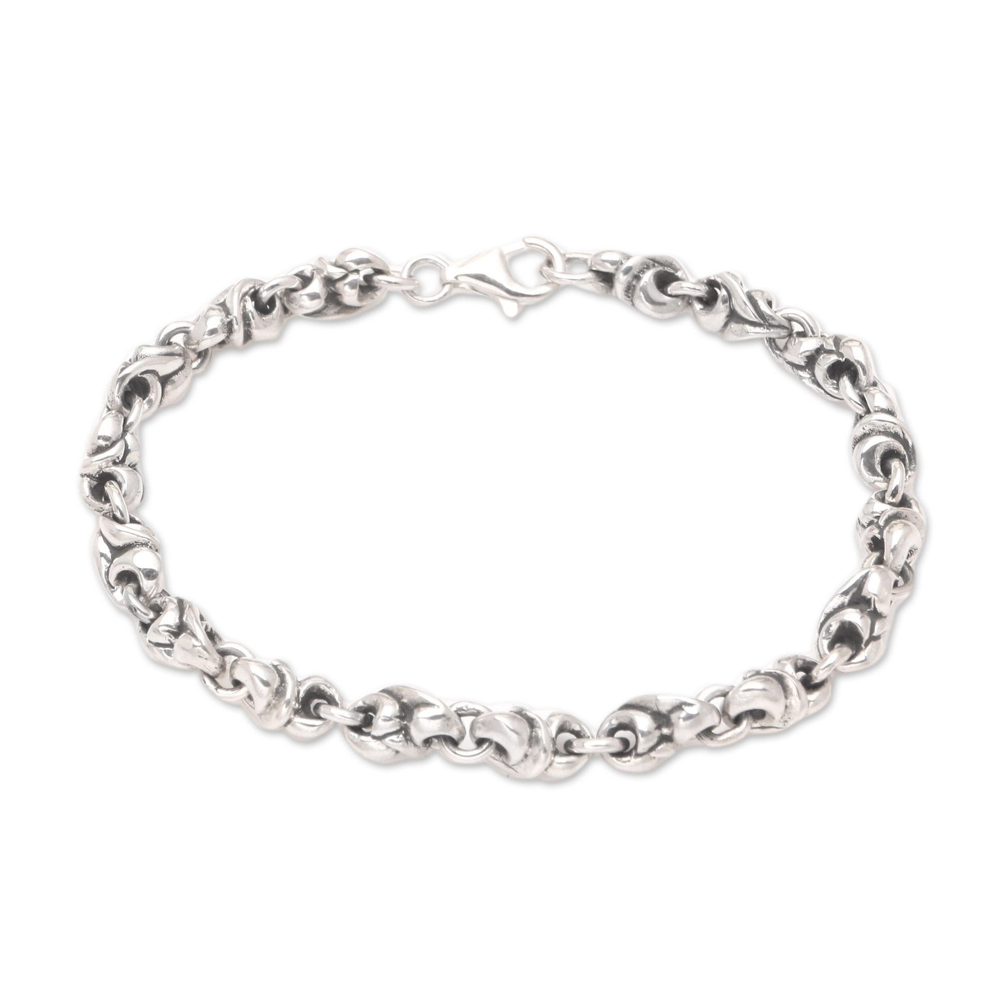 UNICEF Market  Sterling Silver Triple Chain Bracelet from Bali
