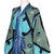 Women's batik robe, 'Seaside Blue' (short) - Women's batik robe (Short)