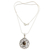 Pearl pendant necklace, 'Deepest Beauty' - Fair Trade Sterling Silver and Pearl Pendant Necklace thumbail