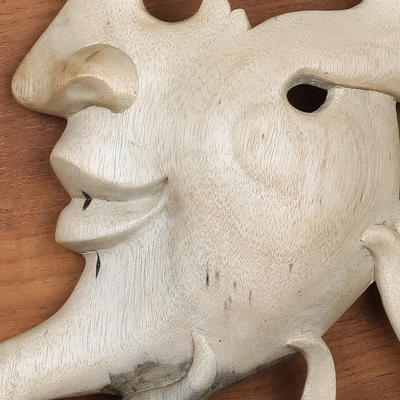 Wood mask, 'The Other Half' - Wood mask