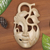 Wood mask, 'Surreal Beauty' - Hand Crafted Wood Mask (image 2) thumbail