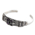 Amethyst cuff bracelet, 'Twin Owls' - Sterling Silver and Amethyst Cuff Bracelet (image 2b) thumbail