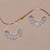 Blue topaz hoop earrings, 'Blue Jasmine' - Handcrafted Sterling Silver and Blue Topaz Earrings (image 2) thumbail