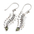 Peridot dangle earrings, 'Sweet Leaf' - Peridot dangle earrings (image 2b) thumbail
