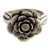 Peridot flower ring, 'Holy Lotus' - Floral Sterling Silver and Peridot Ring (image 2b) thumbail