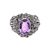 Men's amethyst ring, 'Beloved Barong' - Men's Amethyst and Sterling Silver Ring (image 2a) thumbail