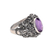 Men's amethyst ring, 'Beloved Barong' - Men's Amethyst and Sterling Silver Ring (image 2d) thumbail