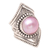 Pearl cocktail ring, 'Glowing Rose' - Pearl cocktail ring (image 2a) thumbail