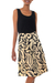 Cotton batik skirt, 'Balinese Shadow' - Batik Cotton Wrap Skirt (image 2a) thumbail