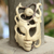Wood mask, 'Freedom' - Handcrafted Modern Wood Mask from Indonesia (image 2) thumbail
