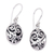 Sterling silver dangle earrings, 'Petite Karangasem Castle' - Hand Crafted Sterling Silver Dangle Earrings (image 2a) thumbail
