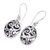 Sterling silver dangle earrings, 'Petite Karangasem Castle' - Hand Crafted Sterling Silver Dangle Earrings (image 2b) thumbail