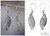 Sterling silver dangle earrings, 'Plumeria leaf' - Unique Sterling Silver Dangle Earrings (image 2) thumbail