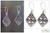 Sterling silver dangle earrings, 'Four Petals' - Floral Sterling Silver Dangle Earrings thumbail