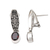 Garnet drop earrings, 'Pura Dalem' - Garnet and Silver Drop Earrings (image 2c) thumbail