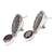 Garnet drop earrings, 'Pura Dalem' - Garnet and Silver Drop Earrings (image 2d) thumbail