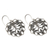 Sterling silver dangle earrings, 'Valentine Vine' - Hand Made Sterling Silver Heart Earrings (image 2c) thumbail