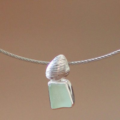 Sterling silver choker, 'Sea Gift' - Sterling silver choker