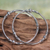 Sterling silver bangle bracelets, 'Ubud Moons' (pair) - Sterling Silver Bangle Bracelets from Indonesia (Pair) thumbail