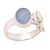 Opal cocktail ring, 'Hindu Meditation' - Unique Opal and Sterling Silver Ring (image 2a) thumbail