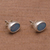 Opal button earrings, 'Sweet Duchess' - Handcrafted Opal Button Earrings (image 2b) thumbail