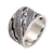 Men's sterling silver ring, 'Sanur Silence' - Men's Handcrafted Sterling Silver Band Ring thumbail
