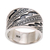 Men's sterling silver ring, 'Sanur Silence' - Men's Handcrafted Sterling Silver Band Ring (image 2d) thumbail