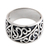 Men's sterling silver ring, 'Majapahit Soldier' - Men's Handcrafted Sterling Silver Band Ring (image 2a) thumbail