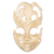 Wood mask, 'Gift of the Gecko' - Handmade Wood Lizard Mask thumbail