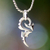 Men's sterling silver pendant necklace, 'Dragon Tail' - Men's Handmade Sterling Silver Pendant Necklace (image 2) thumbail
