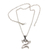 Men's sterling silver necklace, 'Sanskrit Om' - Men's sterling silver necklace thumbail