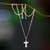 Men's sterling silver cross necklace, 'Faithful' - Men's Sterling Silver Cross Necklace (image 2b) thumbail